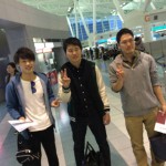 先日、出発された大学生３人＠福岡空港 / 国際線